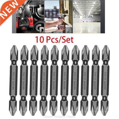 10pcs 65mm PH2 Magnetic Electric Phillips Double Ended Screw