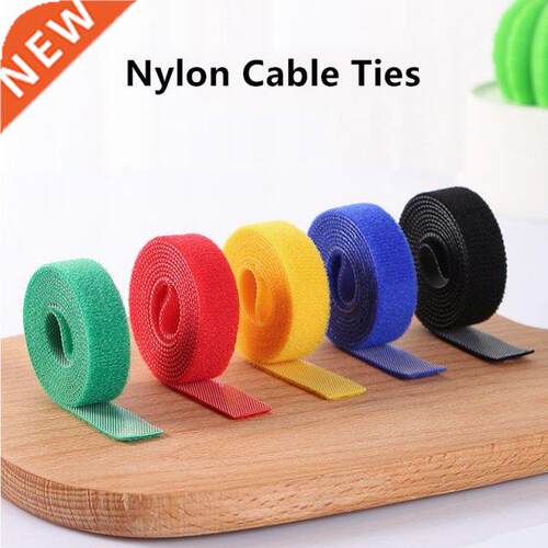 New 1PC 1/5M/Rl Cable Ties Power Wire Loop Tape Multifunct