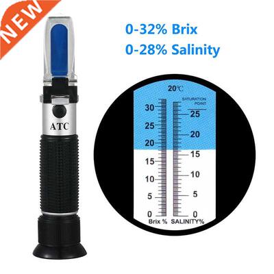 Brix salinity Refractometer Brix 0-32%/salinity 0-28% Brix H