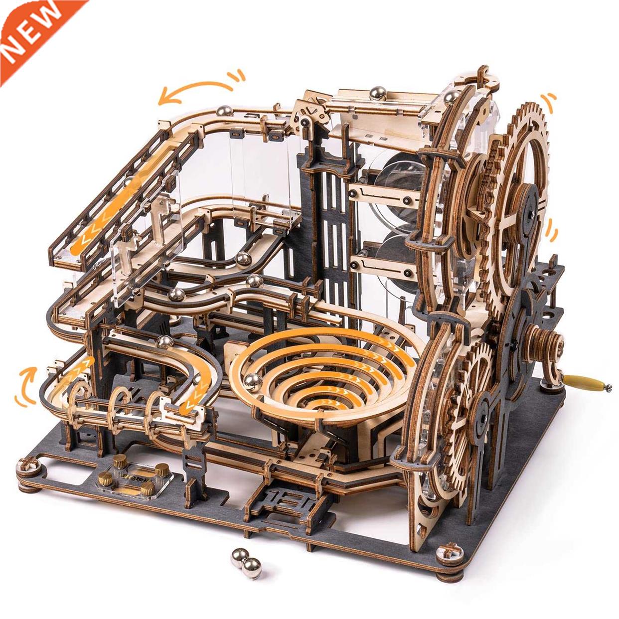 Robotime ROKR Marble Night City 3D Wooden Puzzle Games Assem