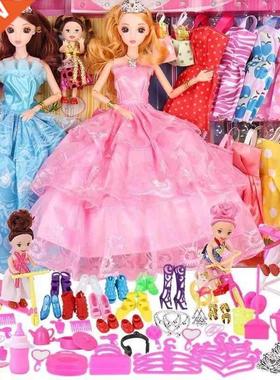 Barbie doll music wink dress up Princess wedding gift set