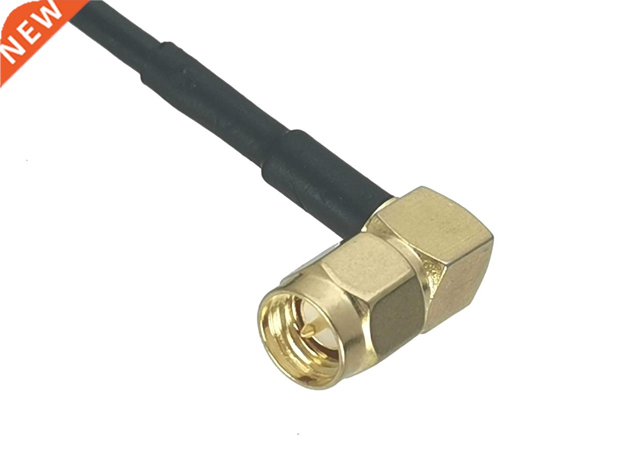 RG174 SMA Male plug Right angle to N Female jack Bulkhead Co