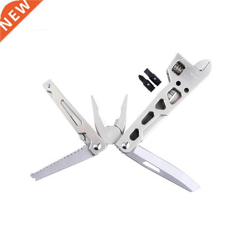 10 IN 1 Multi Functional Wrench Folding EDC Hand Tool Stainl