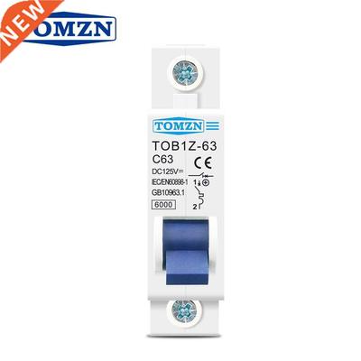 DC MCB 6KA 1P 125V Mini Circuit Breaker 3A 6A 10A 16A 20A 25