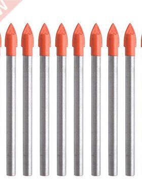 10 Pieces 6MM Glass and Tile Drill Bits Set Carbide Drilling