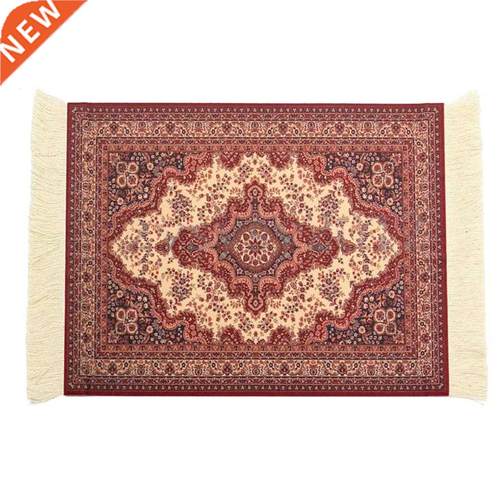 28x18cm Persian Rug Mat Mousepad Retro Style Carpet Pattern