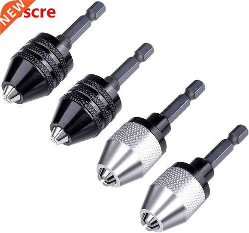 4Pcs 0.-6.5mm Keyless Drill Chuck Screwdriver Impact Driver