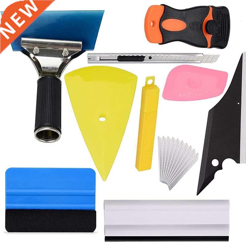 Car Window Tint Tool Kit,10Pcs Car Vinyl Wrap Tools Includin