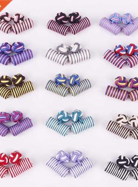 Linbaiway Handmade Stylish Silk Knots Cufflinks Cuff Button