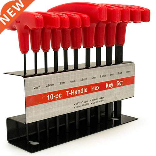 10Pc Metric T-Handle Hex Key Wrench Tool Set,Hex Wrench Non-