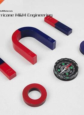 1 Set Ferrite Magnet Experiment Magnet Kits Middle Type Bar