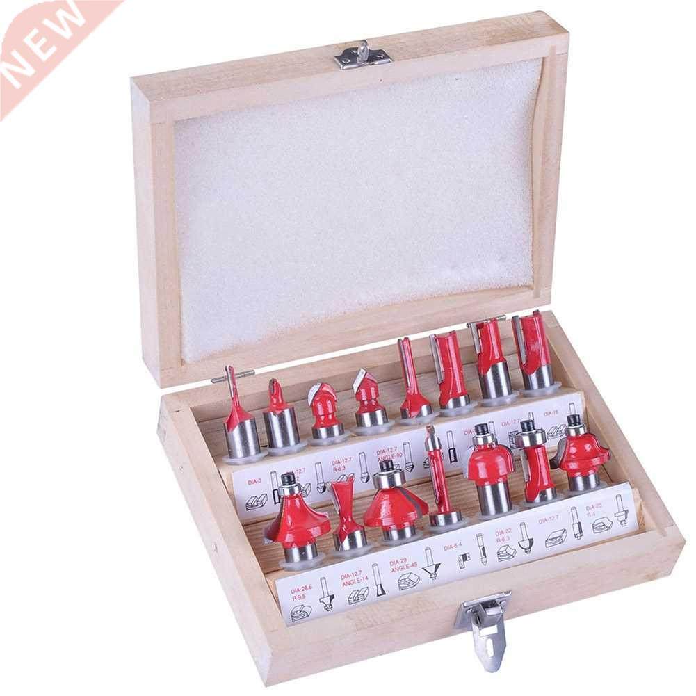 15 Pcs Router Bit Set 1/4-inch Shank Diameter Milling Cutter