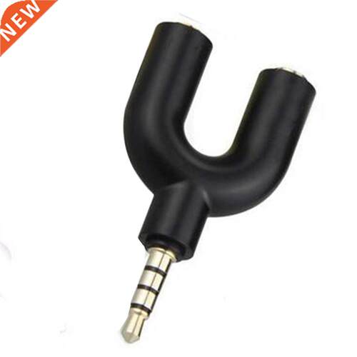 lack U Shape 3.5mm Splitter Audio 1 Male to 2 Female Earpho