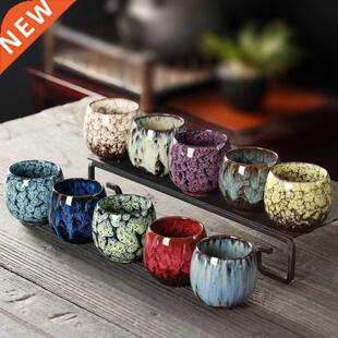 1pcs Kiln Change China Ceramic Cup Porcelain Kung Fu Tea Cup