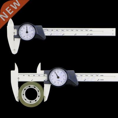 1pc 150mm 6inch Dial Caliper Plastic Vernier Caliper 4Way Ga