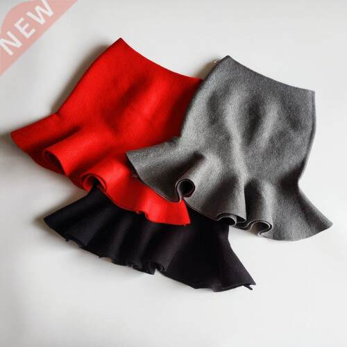 Children's Skirt Girls Autumn And Winter Short Skirt Knitted