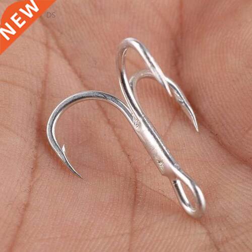 Fishing Hook 10pcs High Carbon Treble Hooks Super Sharp soli