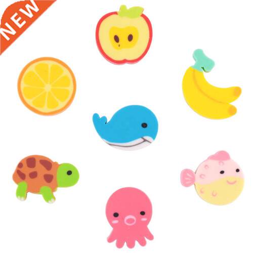 20 pcs/lot Mini Kawaii Cartoon Animal Eraser Cute Creative F