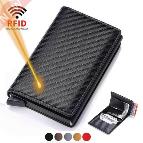 CEXIKA Anti RFID Blocking ID Credit Card Holder Case Wallet