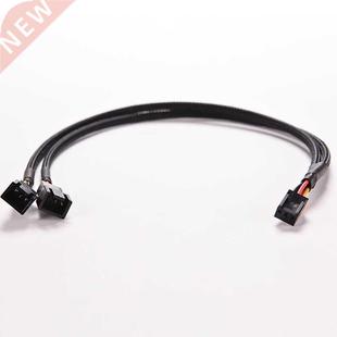 New 3Pin Female Y-Splitter to Dual 2 Pin Male Mainboard Powe