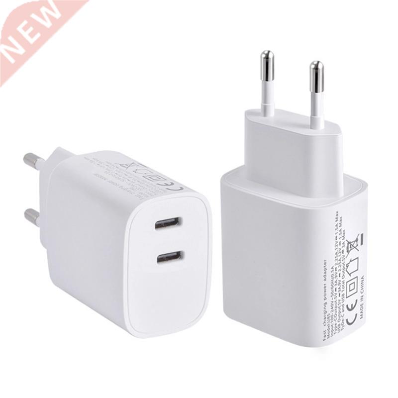 New Double Port 40W PD Wall Travel Portable Phone Charg