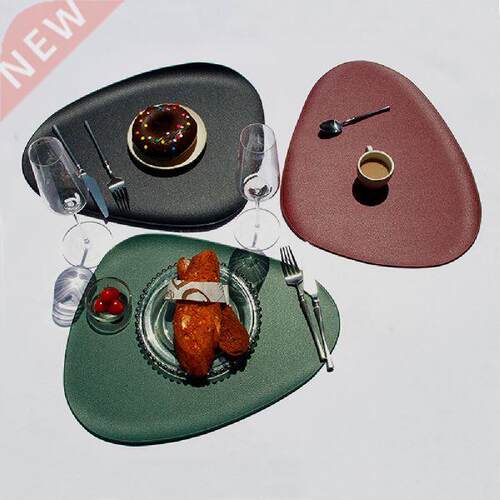 Leather Placemat Tableware Pad Oil Water Resistant Heat