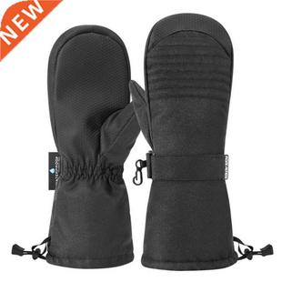 1 Pair Ski Gloves Thermal Mittens For Snowmobile Windproof