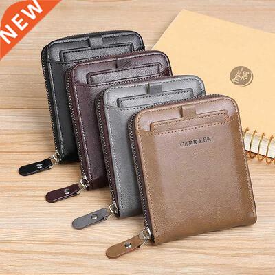Men's wallet made of leather Wax oil skin purse for men Coin