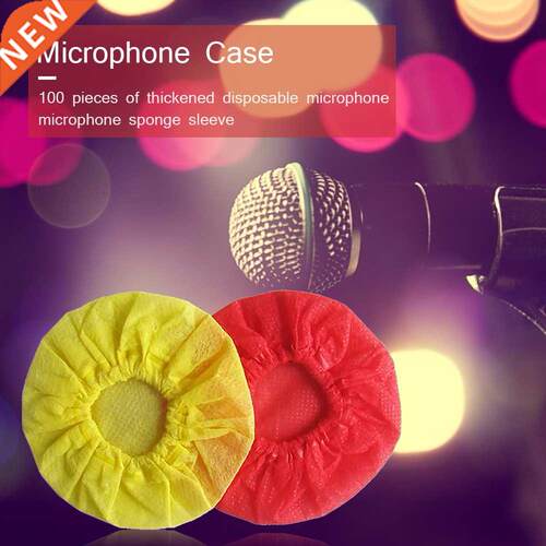 50 Pairs Disposable Non-Woven Microphone Covers Multi-functi