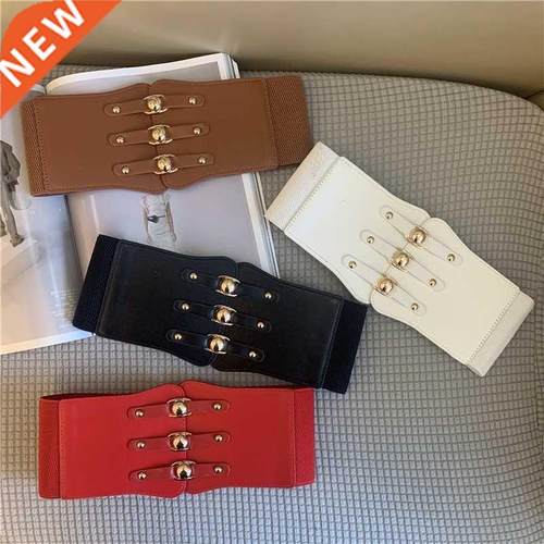 Super Wide Waist Belt for Women PU Leather Slimming Body Lad