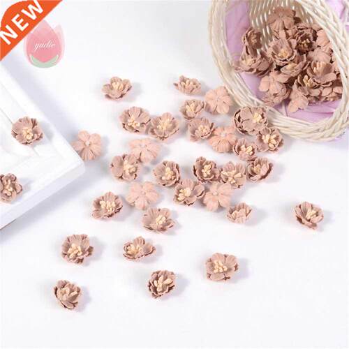 10Pcs 2Cm Mini Daisy Artificial Flower Paper Head Wedding DI