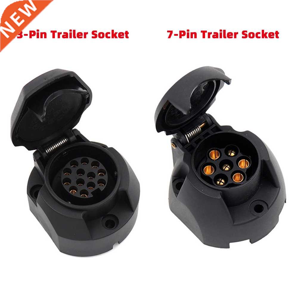 7 pin/13 Pin Trailer Socket lack Frosted Materials 13-Pole