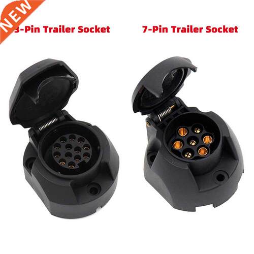 7 pin/13 Pin Trailer Socket lack Frosted Materials 13-Pole