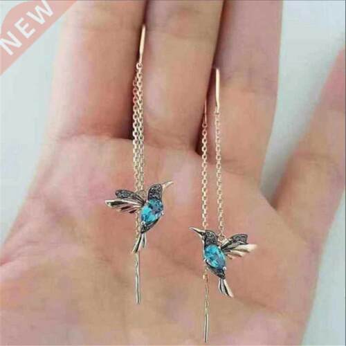 New Fashion Little Bird Drop Long Hanging Earrings for Women