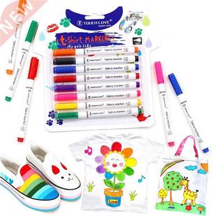 8 Pcs/Set Clothes Textile Marker Fabric Paint Pen DIY Craft