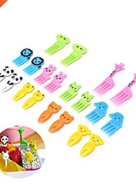Animal Farm Fruit Fork Mini  Children Snack Cake Dess