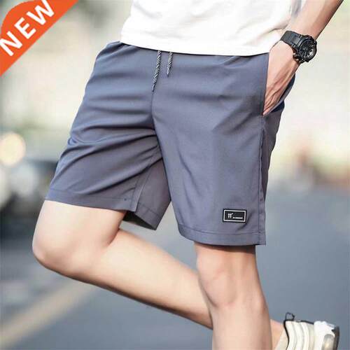 Men Shorts Drawstring Short Pants Casual Shorts Quick-Drying