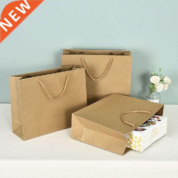 10pcs Portable Paper Bags Festival Wedding Guests Kraft