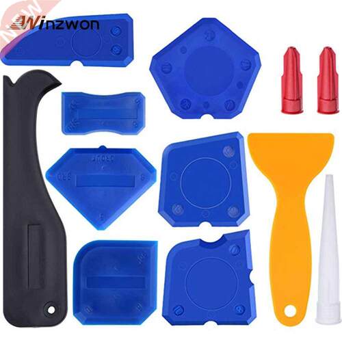 12PCS/Set Caulking Tool Kit Caulk Finishing Joint Sealant Si