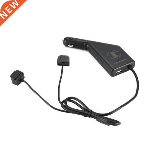 2 in 1 Car Charger for DJI Spark Drone Battery Charging Hub