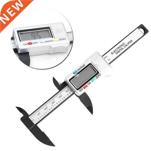 100mm 4inch Digital Electronic LCD Gauge Carbon Fiber Vernie