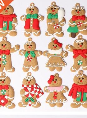 Big Sale 6pcs Gingerbread Man Christmas Tree Ornaments Xmas