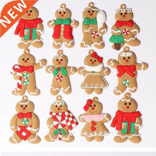 Big Sale 6pcs Gingerbread Man Christmas Tree Ornaments Xmas