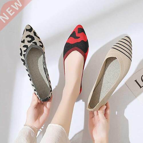 2022 Fashion Slip On Mesh Loafers Breathable Stretch Ballet