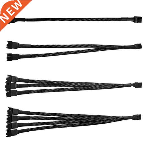 PWM Fan Splitter 4pin Adapter Cable 1 to 1 2 3 4 Computer CP