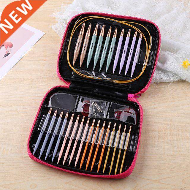 13 Pair Crochet Hook Circular Knitting Needles Set with Case