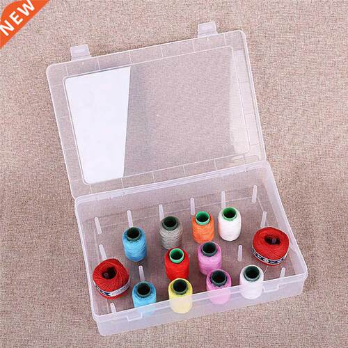 Thread Storage Box Embroidery Craft Thread Plastic Cross St