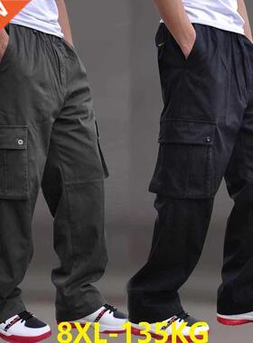 Bg Sze 8XL 135KG autumn wnter Men thck Pants pockets saf