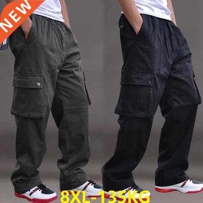 Bg Sze 8XL 135KG autumn wnter Men thck Pants pockets saf