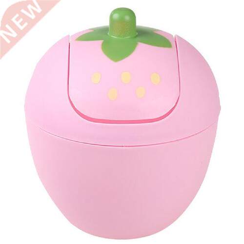 Trash Can Bin Mini Garbage Waste Desk Strawberry Table